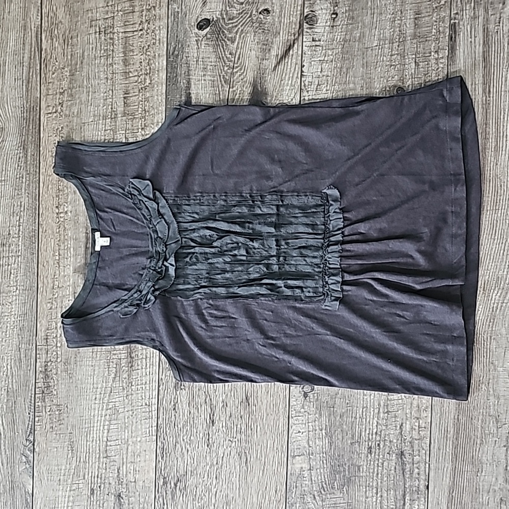 J.crew Silk Ruffle Tank Top